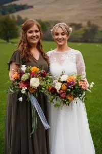 fraoch floral design clients testimonial for wedding at glen clova