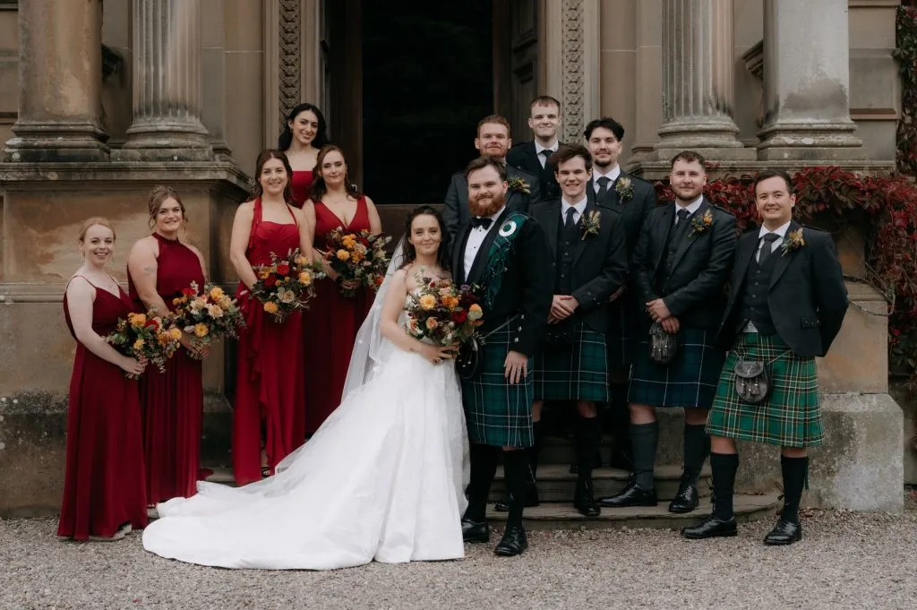 fraoch floral design the errol - calluna collection wedding package. wedding flowers with an autumnal colour scheme