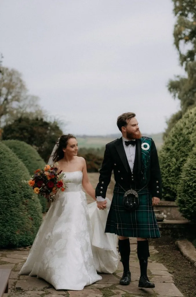 fraoch floral design the errol - calluna collection wedding package. wedding flowers with an autumnal colour scheme
