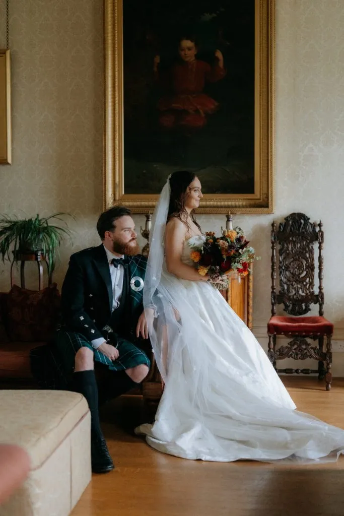 fraoch floral design the errol - calluna collection wedding package. wedding flowers with an autumnal colour scheme