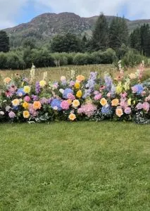 fraoch floral design clients testimonial for wedding at cardney steadings