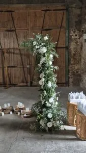 fraoch floral design clients testimonial for wedding at pratis barns
